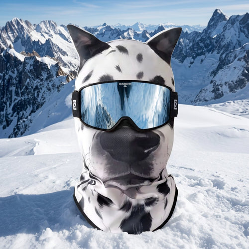Domino the dalmatian Pawclavas ski mask