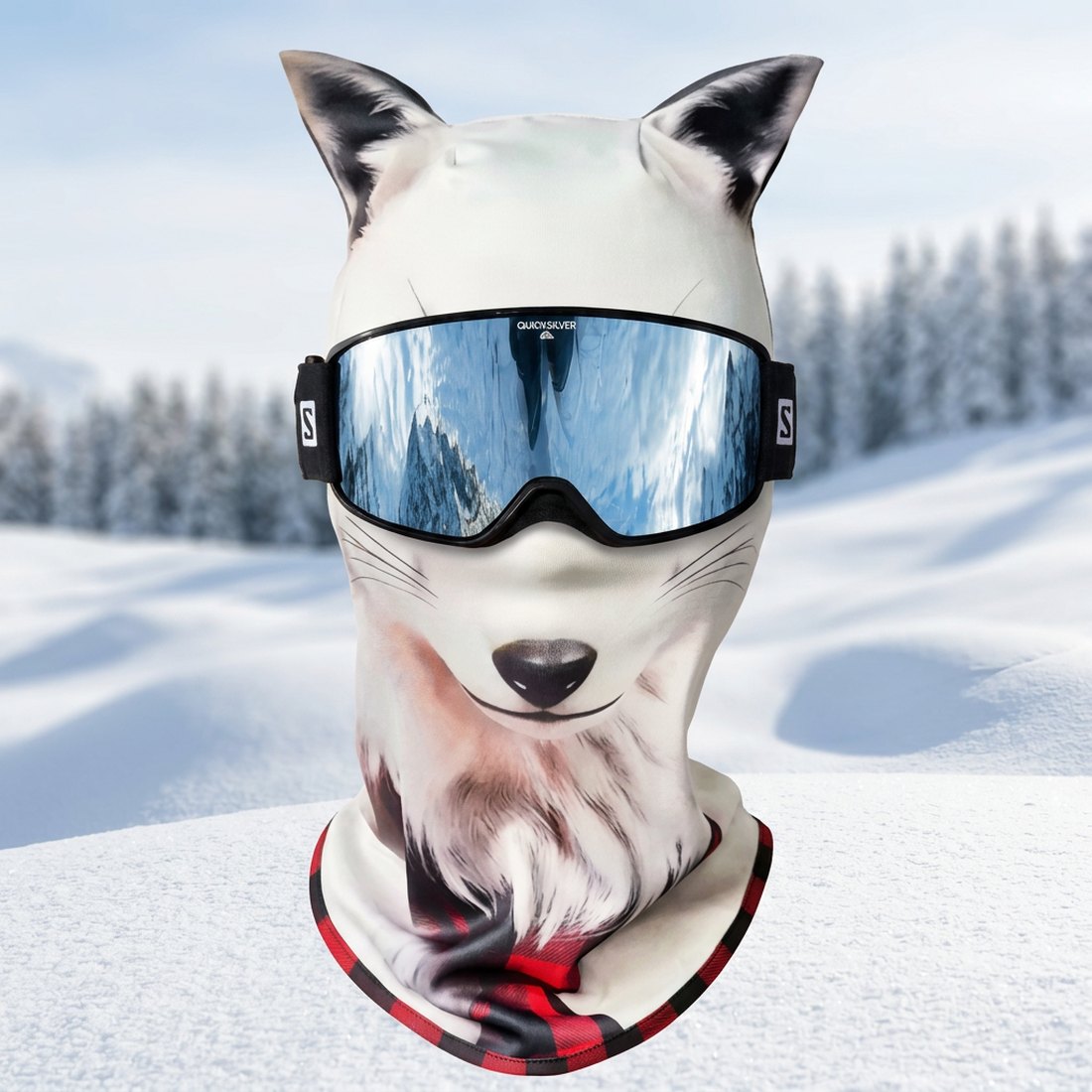 Ghost the white wolf Pawclavas ski mask