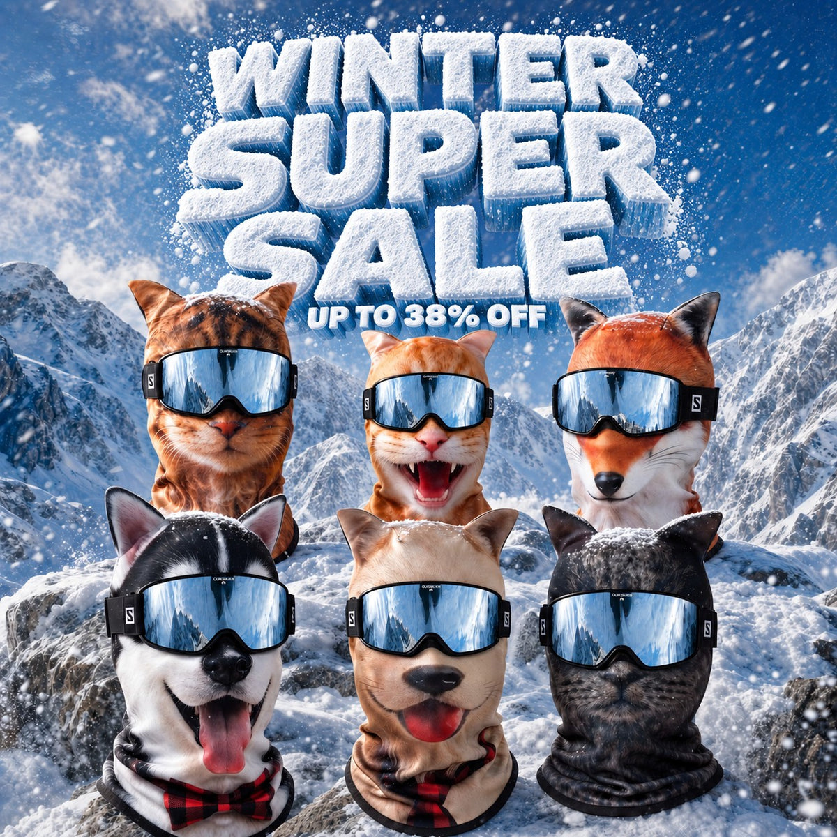 The Pawclavas Animal Ski Mask